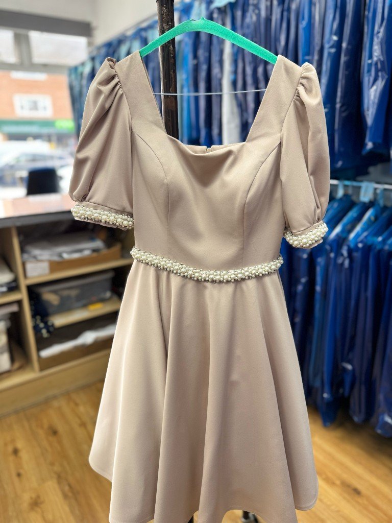 Delicate dress, dry cleaned
